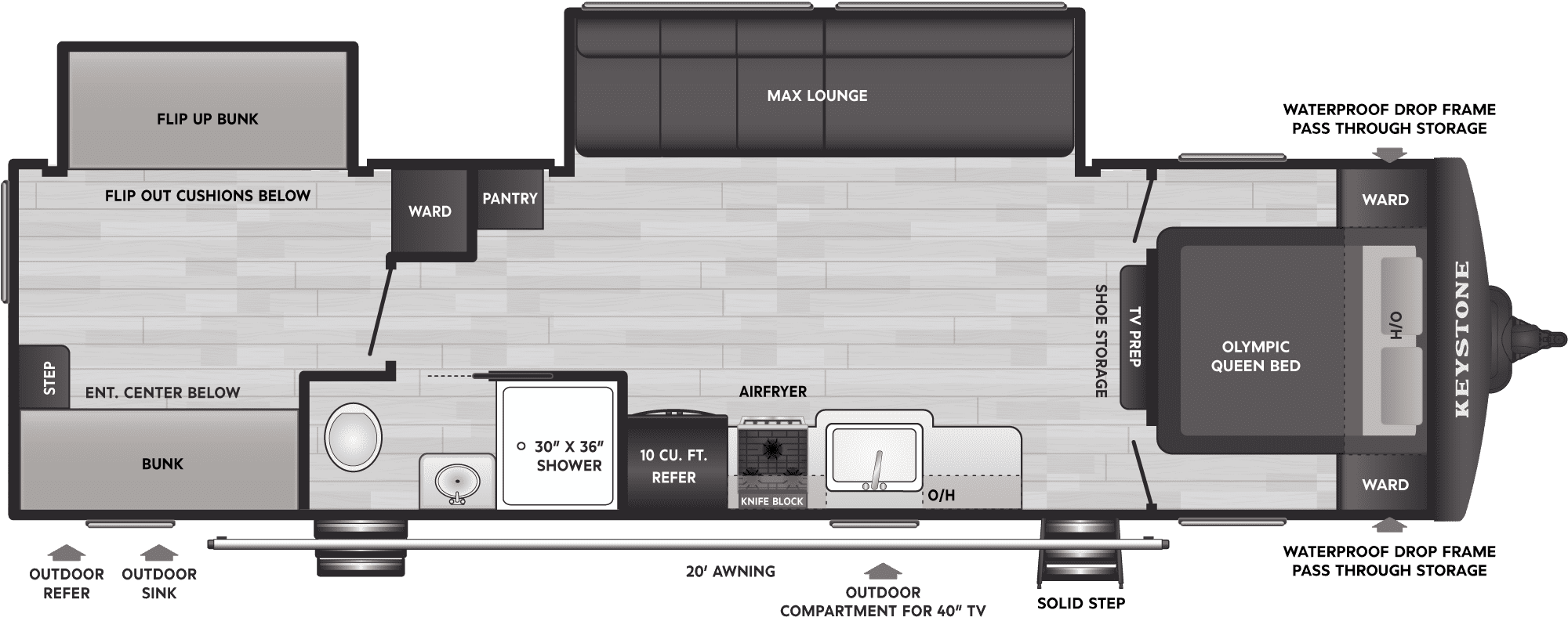 2026 HIDEOUT 310XBR by KEYSTONE - Image 2