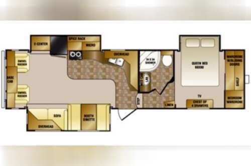 2007 CRUISER 29CK by CROSSROADS floorplan