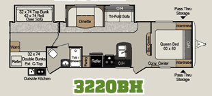 2017 PASSPORT 3220BHS by KEYSTONE - Image 2