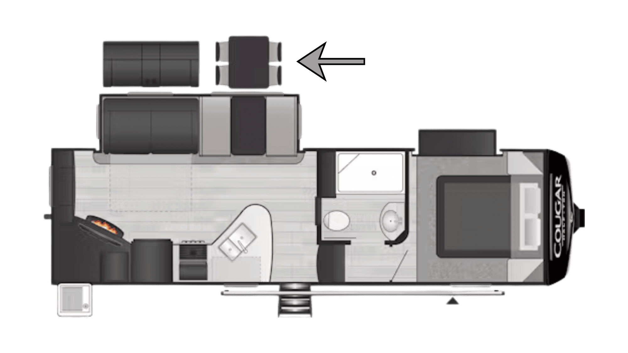 2021 Cougar 25RES Floorplan